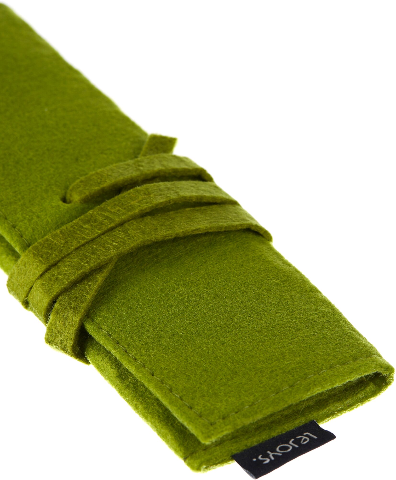 Пенал на завязке, зеленый, Lejoys, серия Felt, экологичный, стильный