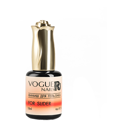 Vogue Nails Верхнее покрытие Top For Slider, прозрачный, 18 мл vogue nails набор база и топ 10 мл