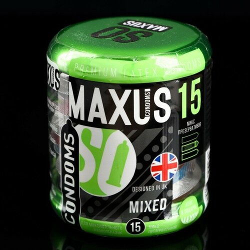 Презервативы микс-набор MAXUS Mixed 15 шт с кейсом презервативы indigo mix fun 15 шт
