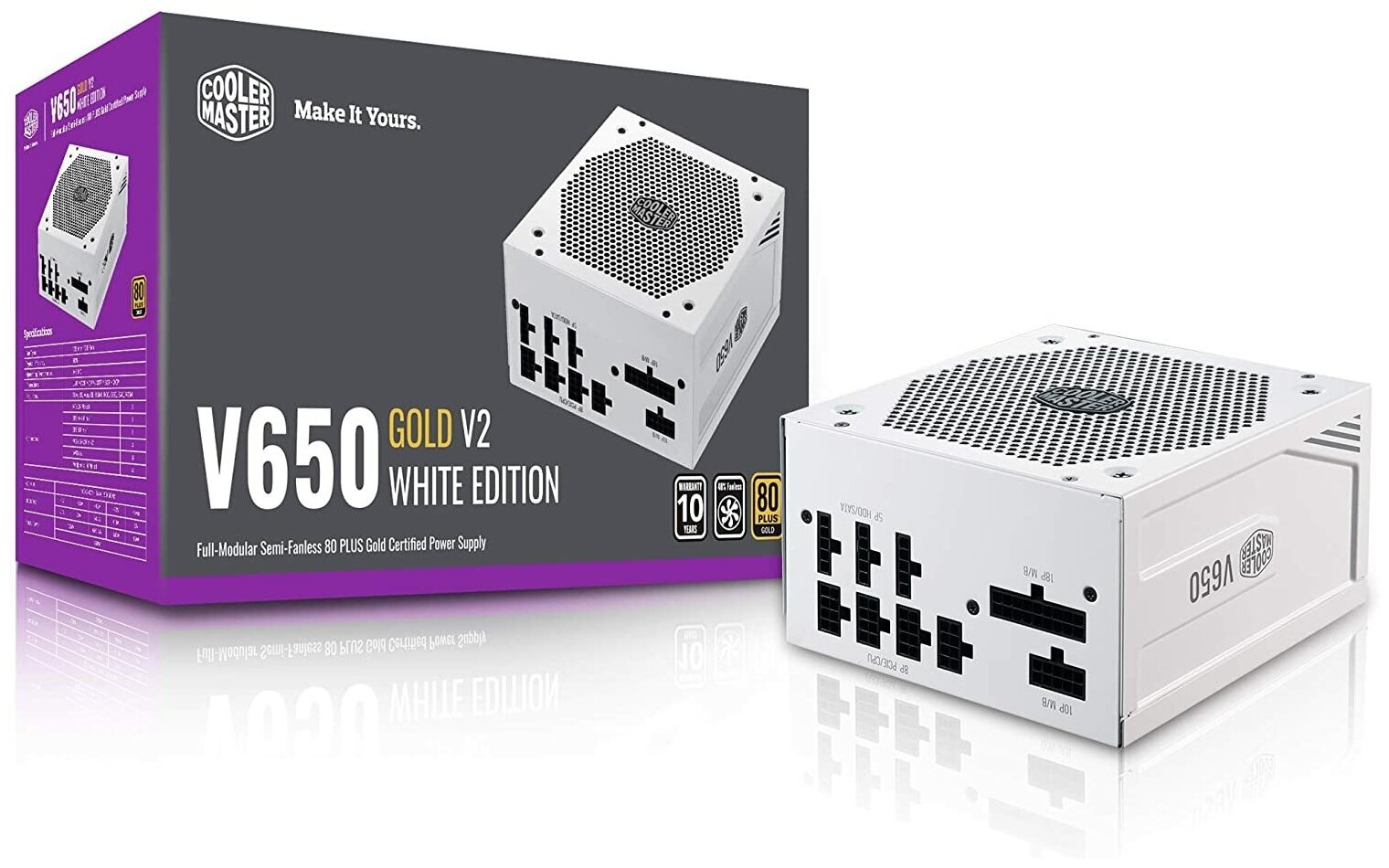 Блок питания ATX Cooler Master MPY-650V-AGBAG-EU 650W, active PFC, 80 PLUS Gold, 135mm fan, full modular - фото №9