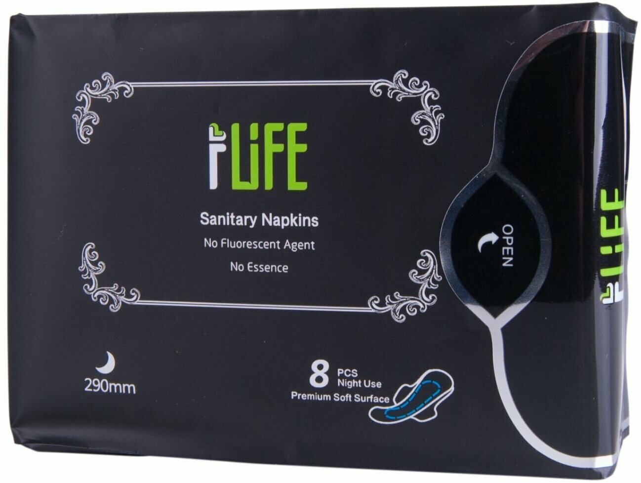 ILife Greenleaf Анионовые гигиенические прокладки ночные 8 шт./уп.