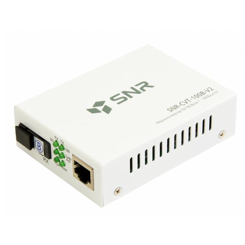 медиаконвертер snr snr cvt 1000b rj 45x1 гбит с scx1 гбит с 20 км Медиаконвертер SNR SNR-CVT-100B-V2