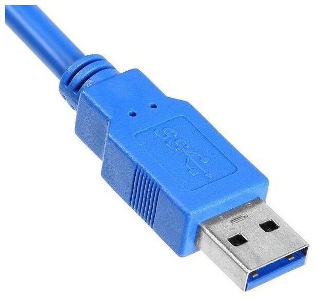 Кабель Buro USB 3.0 (AM-BM) 1.8м, Синий USB3.0-AM/BM - фото №4