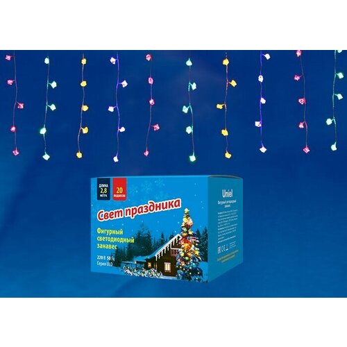 Гирлянда 8W занавес брильянты MULTI UL-00003940 ULD-E2805-100/DTA MULTI IP20 DIAMOND