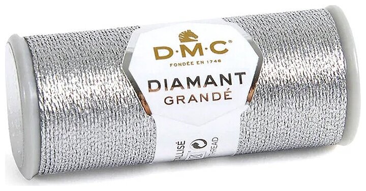 Металлизированные нитки DMC DIAMANT GRANDE, G415, 20 м.