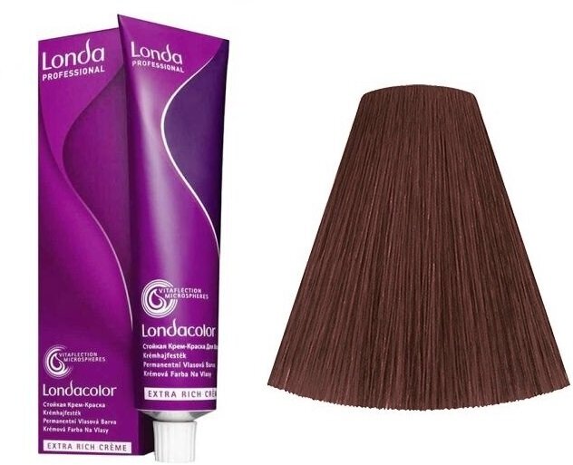 Londa Professional Londacolor - Лонда Колор Стойкая крем-краска для волос, 60 мл - Лонда Колор 4/77 Шатен интенсивно-коричневый