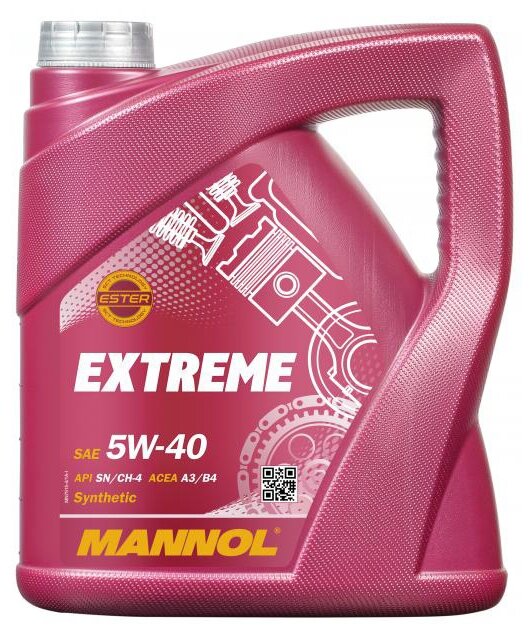 Полусинтетическое моторное масло Mannol Extreme 5W-40