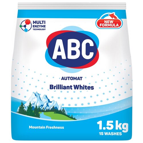 Стиральный порошок Отбеливающий Автомат АВС, без агрессивных ПАВ, 1,5 кг