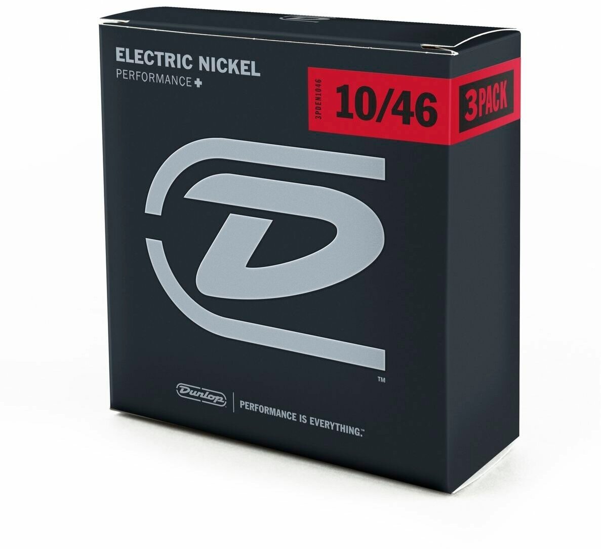 Dunlop Electric Nickel Performance+ 3PDEN1046 3Pack 3 пачки струн для электрогитары, никель 10-46