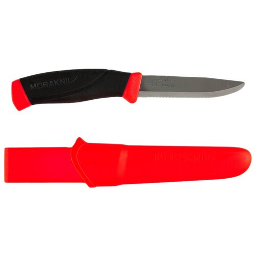 Нож фиксированный MORAKNIV Companion F Rescue черно-красный
