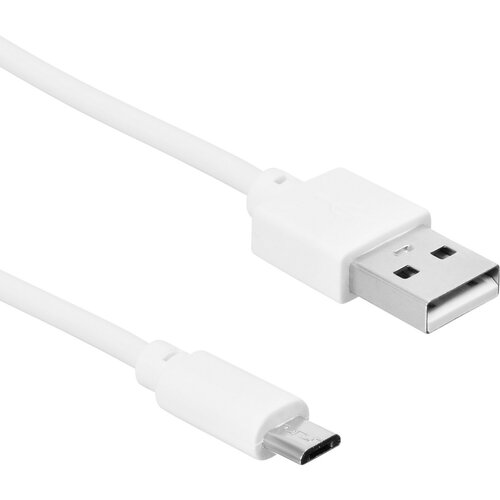 Кабель SunWind micro USB (m) - USB (m), 1м, 2A, белый