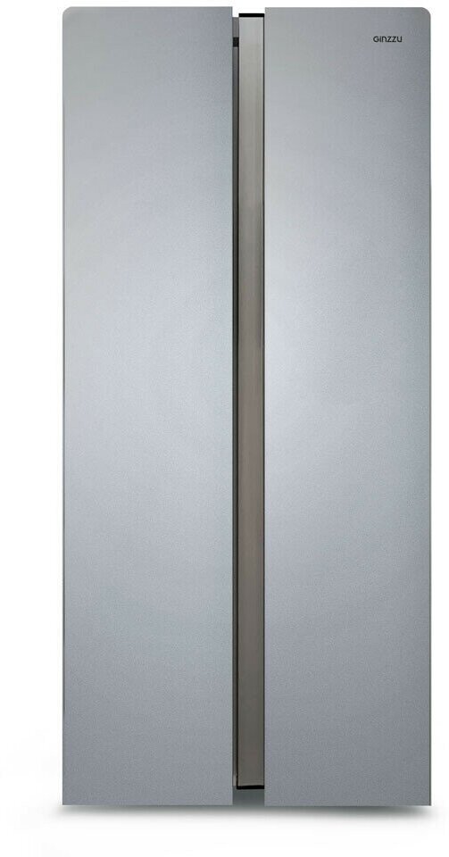 Холодильник Side by Side GINZZU NFK-420 серебристый