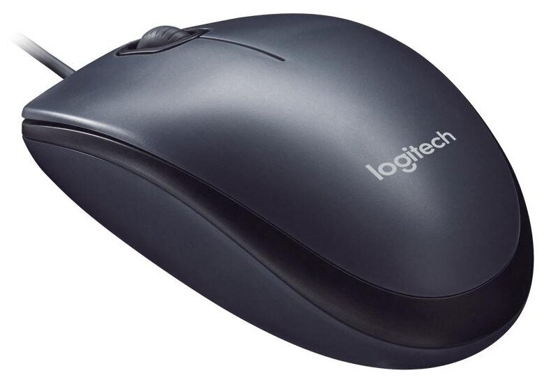 Мышь компьютерная Logitech M90 Black/Grey USB (910-001794/910-001793), 1 шт.