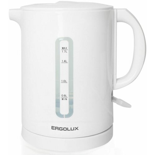 Чайник электрисеский ERGOLUX ELX-KH01-C01 1,7л, 1500-2300 Вт, белый