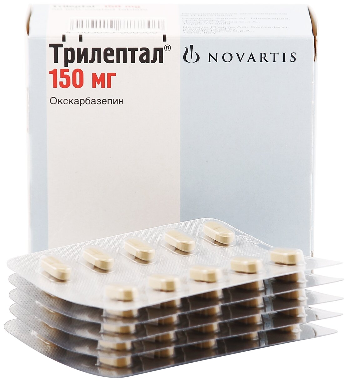 Изображение Трилептал таб. п/о плен., 150 мг, 50 шт.