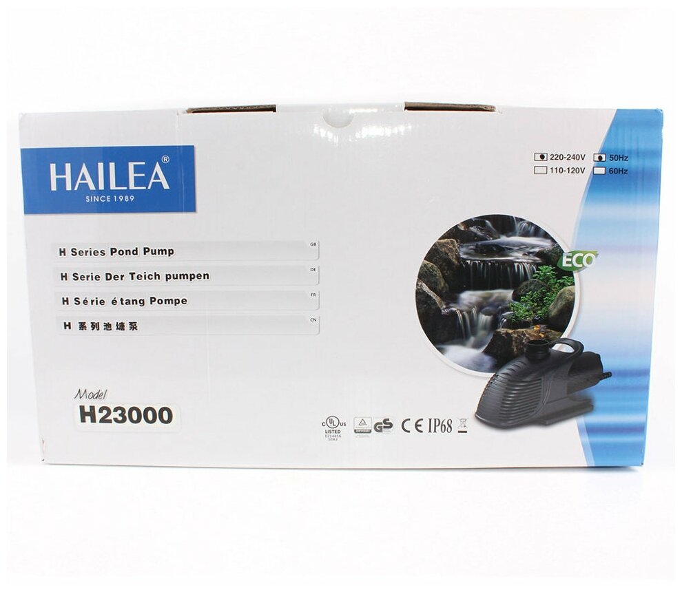 Hailea Помпа прудовая Hailea H-23000, керамический вал, 520 Вт, 23000 л/ч - фотография № 6