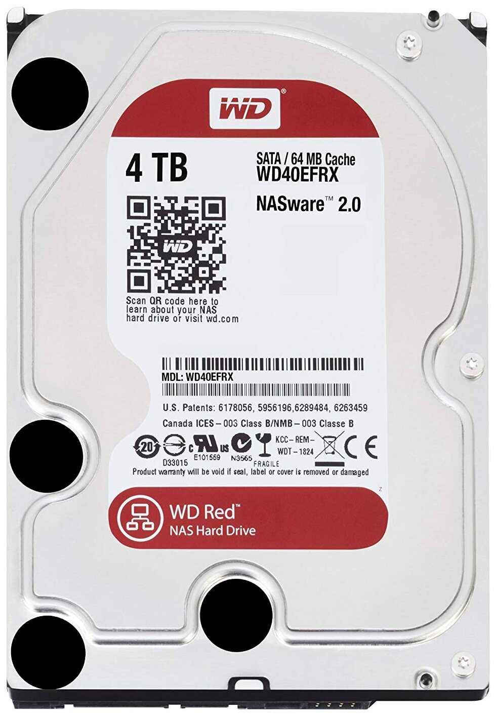 Жесткий диск Western Digital WD Red 4 TB (WD40EFRX)