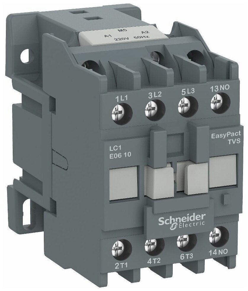 Контактор 3-х полюсный 25A 220B AC 1НО Schneider Electric, LC1E2510M5