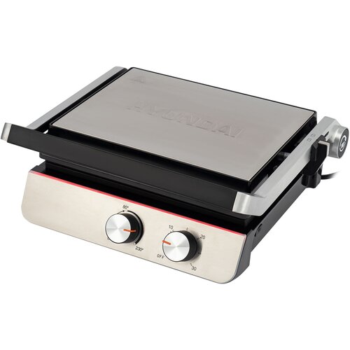 Электрогриль Hyundai HYG-3021 2000Вт черныйсеребристый 816700₽