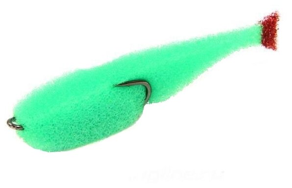 Набор приманок поролон AGP Рыбка зеленая 6.5 см 3 шт.