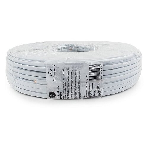 Кабель телефонный 2 пары, плоский (100м) .