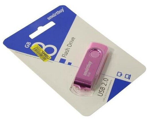 Флешка Smartbuy Twist SB008GB2TWK 8 Гб Pink