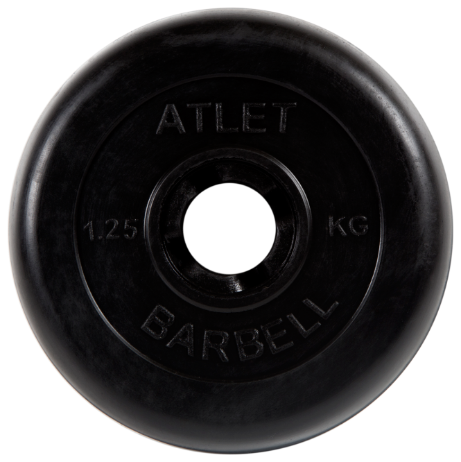 Диск MB Barbell MB-AtletB26 1.25 кг черный