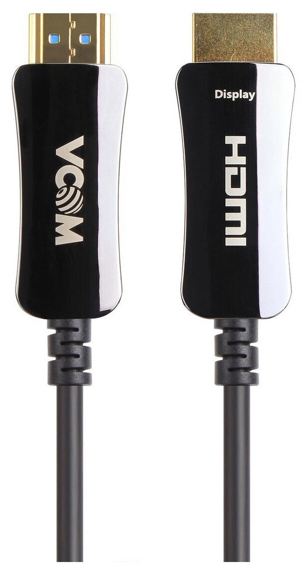 Кабель аудио-видео VCOM, HDMI (m) - HDMI (m) , ver 2.0, 50м, GOLD черный [d3742a-50m] Noname - фото №9