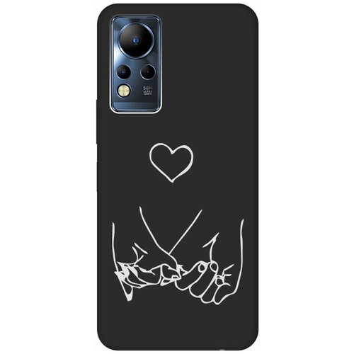 Матовый Soft Touch силиконовый чехол на Infinix Note 12 G88 / Инфиникс Нот 12 с 3D принтом Lovers Hands W черный матовый soft touch силиконовый чехол на infinix note 12 g88 инфиникс нот 12 с 3d принтом 2007 w черный