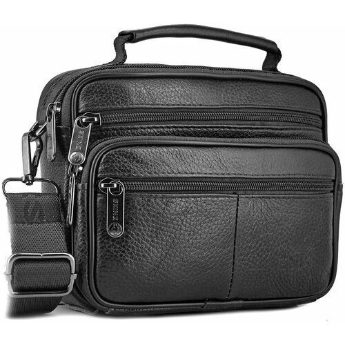 Сумка барсетка znimsk фактура зернистая черный 2490₽