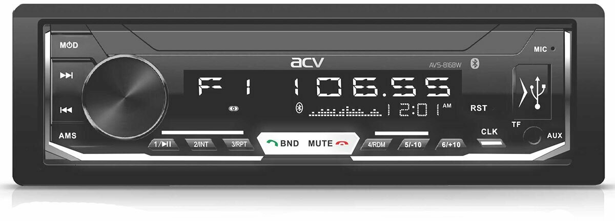 Магнитола FM/USB/SD/AUX с Bluetooth ACV AVS-816BW