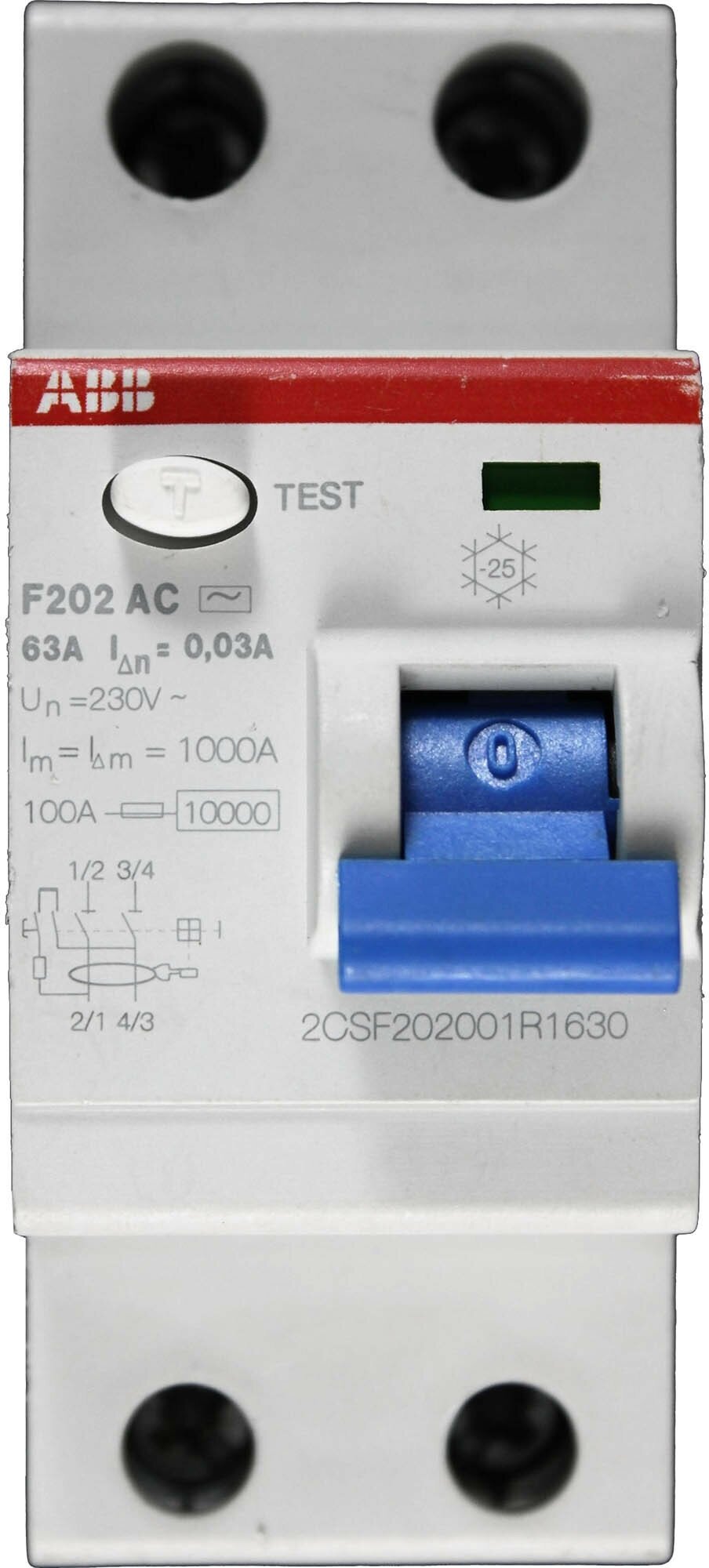 Выключатель дифференциального тока Abb 2CSF202001R1630