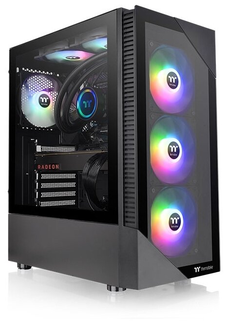 Корпус Thermaltake View 200 TG ARGB черный без БП ATX 9x120mm 5x140mm 1x200mm 2xUSB3.0 audio bott PSU