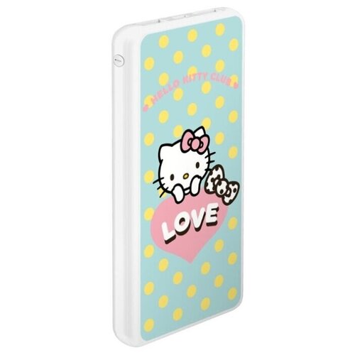 фото Внешний аккумулятор лицензия hello kitty 10000 mah, 2 usb, microusв, 2,1a, li-pol, мятный deppa