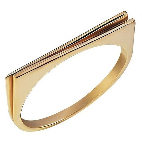 фото Кольцо золотая подкова, красное золото, 585 проба, размер 17.5