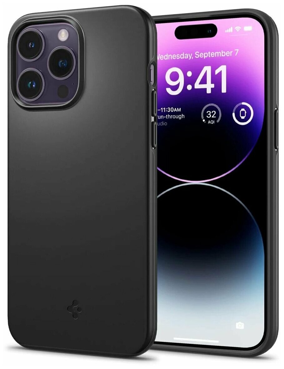 Чехол Spigen Thin Fit (ACS04780) для iPhone 14 Pro (Black)