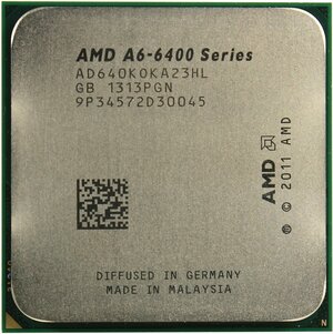 Процессор AMD A6-6400K (3,9 ГГц, FM2, 1 Мб, 2 ядра, GPU)