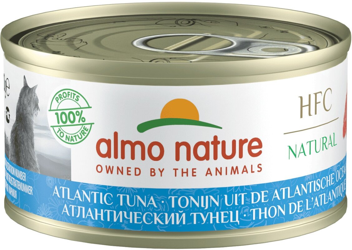 Almo Nature Консервы для Кошек "Атлантический Тунец" Legend HFC Adult Cat Atlantic Tuna 24шт*70гр