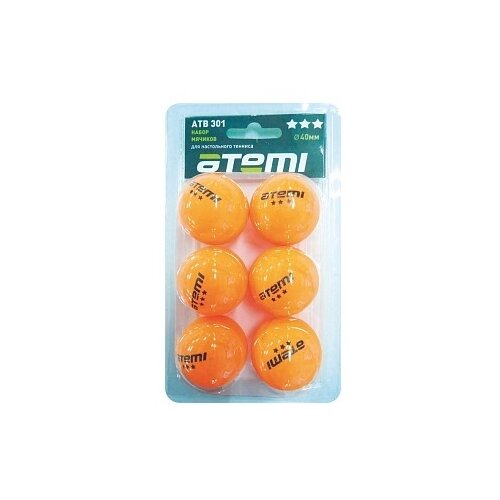 фото Набор для настольного тенниса atemi 3* оранжевый