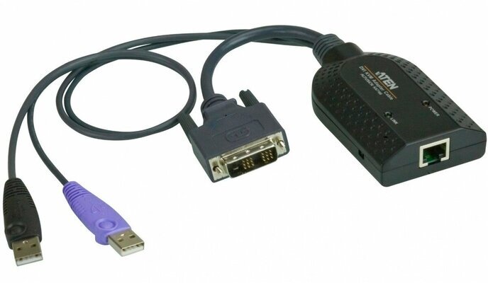 ATEN USB DVI Virtual Media KVM Adapter with Smart Card Support