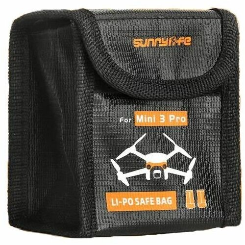 сумка dji mini bag Огнеупорный чехол для аккумулятора DJI Mini 3 / Mini 3 Pro SunnyLife версия для 2-х аккумуляторов