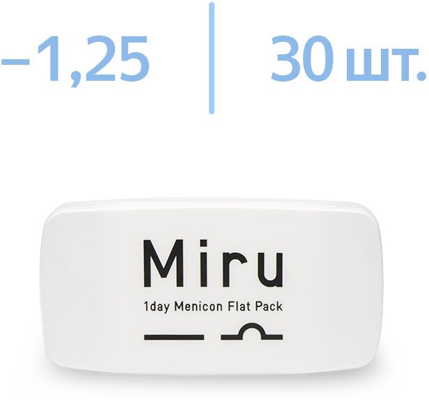 MIRU 1day Menicon Flat Pack 30  -01.25 R 8.6 .