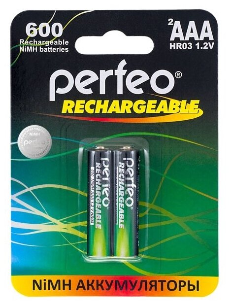 Perfeo AAA600mAh 2BL 2шт в уп-ке