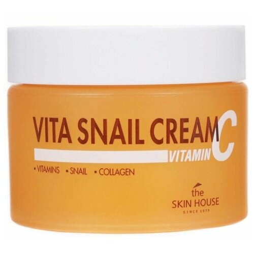 Крем укрепляющий с муцином улитки и витамином C THE SKIN HOUSE С Vita Snail Cream 50мл