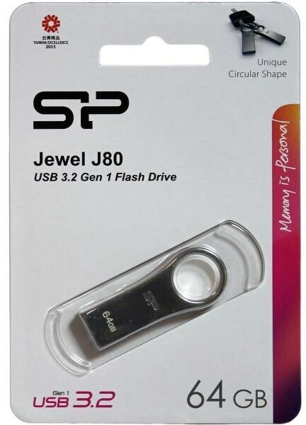 USB Flash Drive 64Gb - Silicon Power Jewel J80 USB 3.0 SP064GBUF3J80V1T