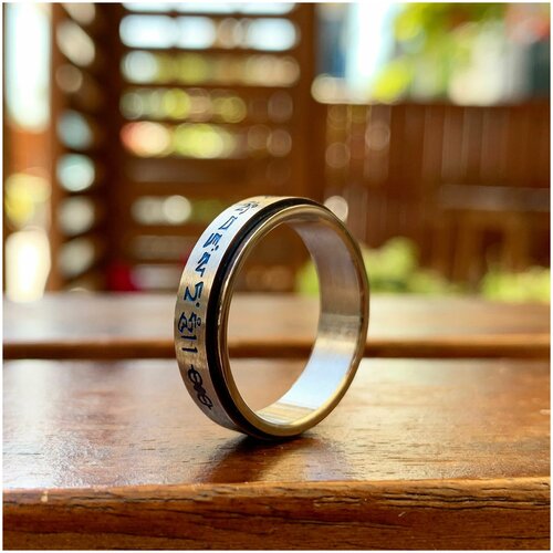 Кольцо, размер 18.5, серебряный