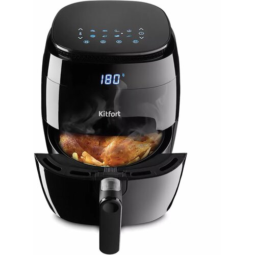 Аэрогриль KITFORT КТ-2202 1500 Вт 32 л 8 программ таймер сенсорное управление черный 1119300₽