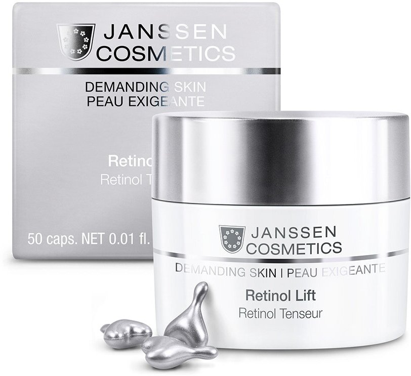 Janssen Cosmetics, Капсулы с ретинолом для разглаживания морщин Retinol Lift, 50 шт