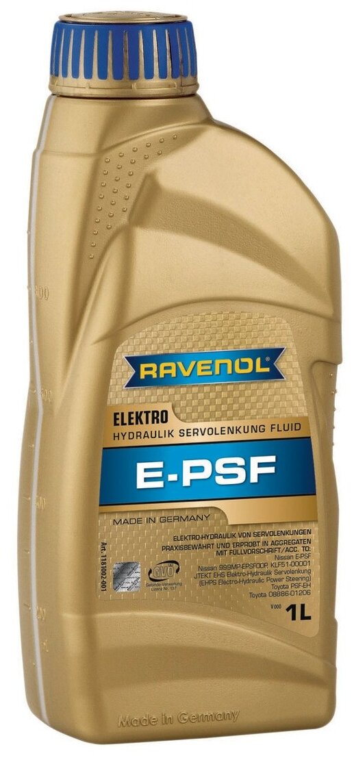 Масло трансмиссионное ravenol elektro-hydraulik e-psf fluid ( 1л) new, ravenol, 4014835839908