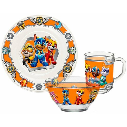 Набор посуды детский Щенячий Патруль стекло 2400₽